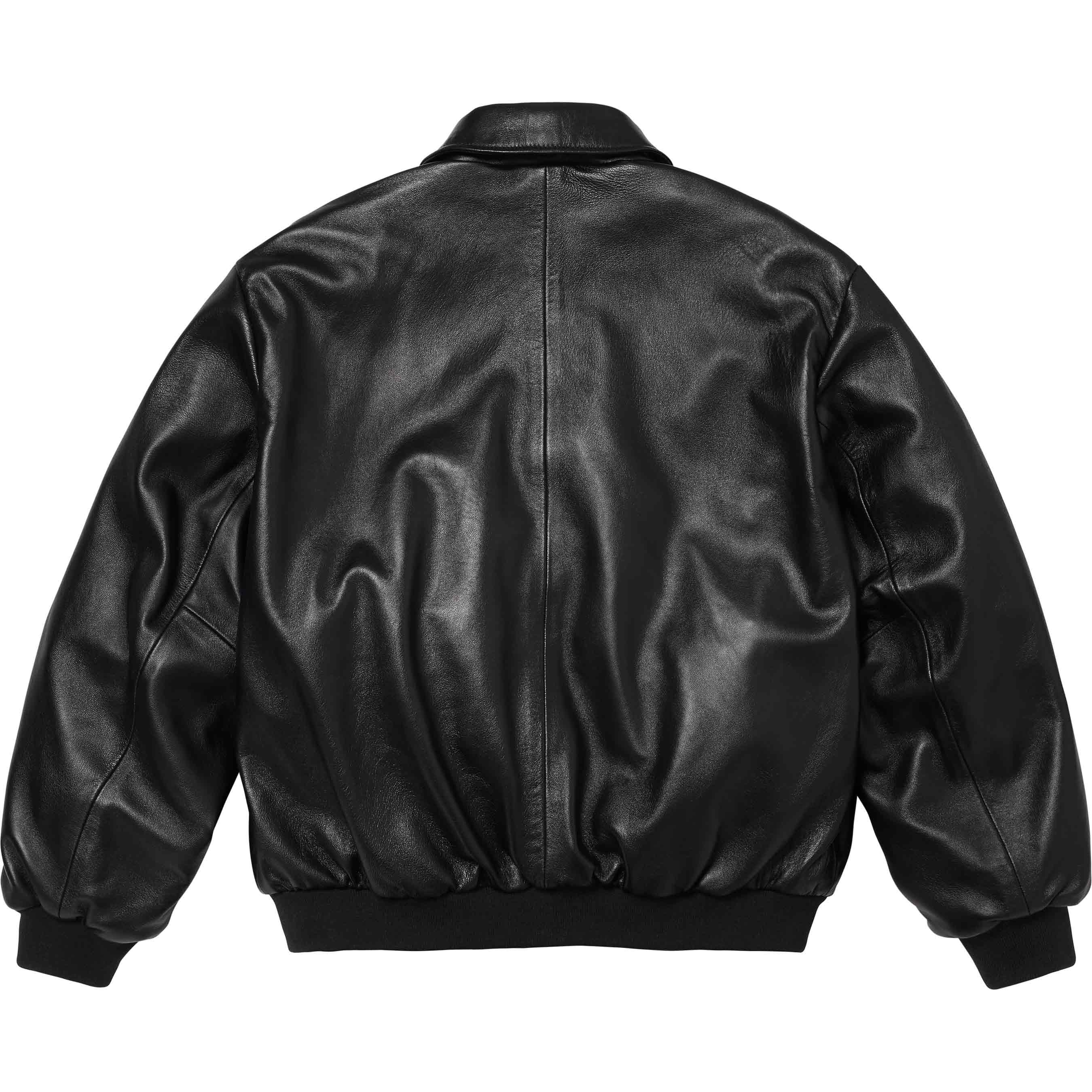 Supreme®/Schott® Hooded Leather Bomber Jacket view 11